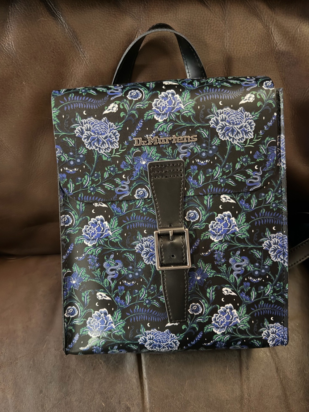 Dr. Martens Mystic Floral Leather Mini Backpack NWOT - Picture 4 of 6